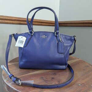 Coach Kelsey crossover pebble leather in purple NWT
